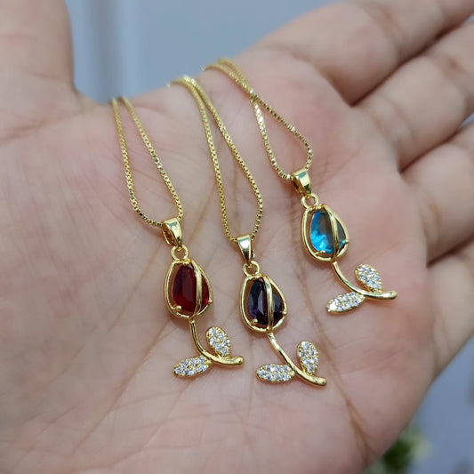 Collar Flor Tulipan