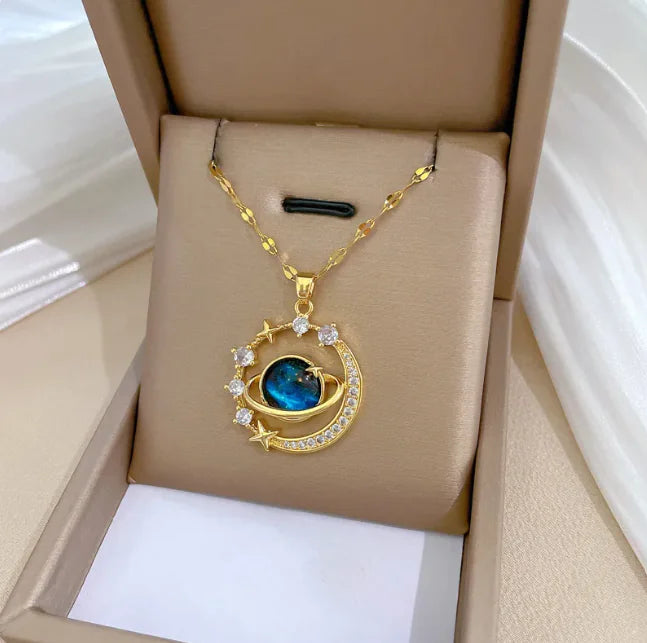 Celestial Charm Astronaut Necklace