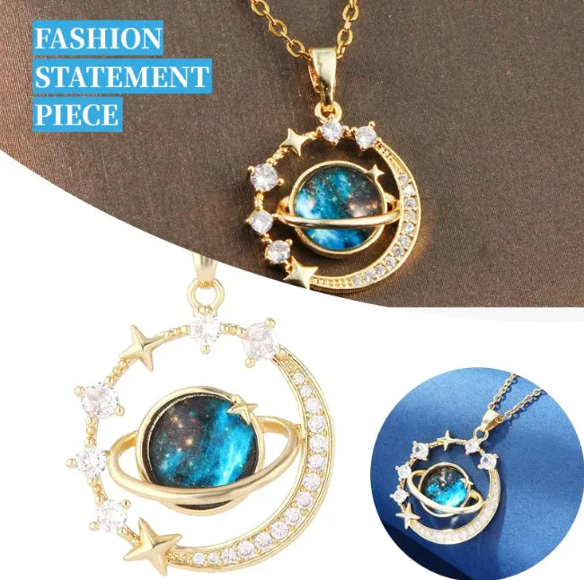 Celestial Charm Astronaut Necklace
